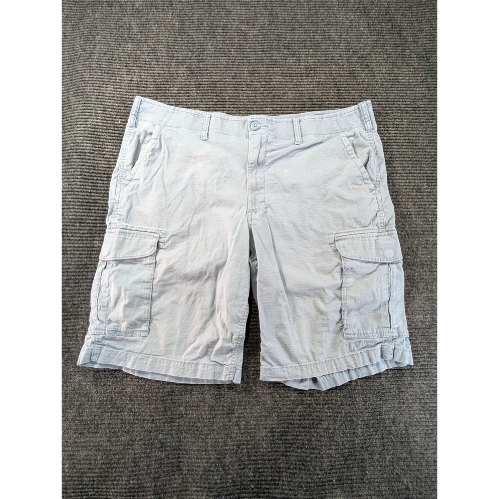 Sonoma Goods For Life‎ Flexwear Cargo Short Mens 40 Blue Ripstop 10.5" Inseam